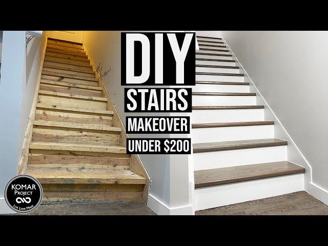 DIY Stairs Makeover for Under $200 with Full Cost Breakdown!!