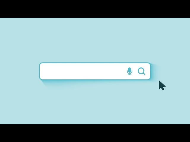 3d search bar intro template, copyright free. Download template.