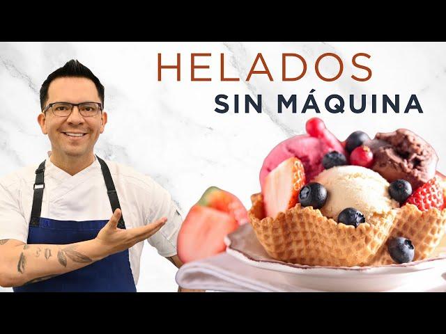 HELADOS caseros! Una base, un millón de posibilidades y sin maquina!