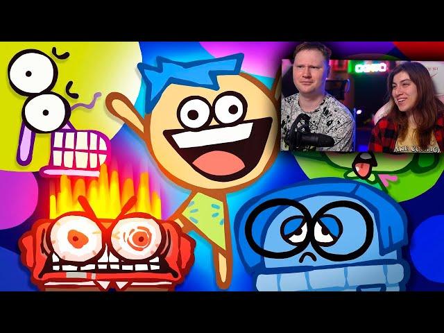 Настоящая версия "Головоломка" | The Ultimate “Inside Out” Recap Cartoon | РЕАКЦИЯ на Cas van de Pol