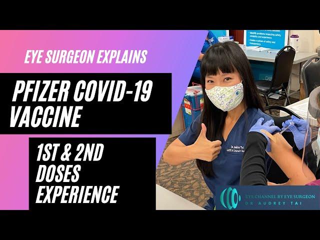 COVID-19 Vaccine (Pfizer) – experience with my 1st and 2nd doses as an Eye Surgeon #draudreytai
