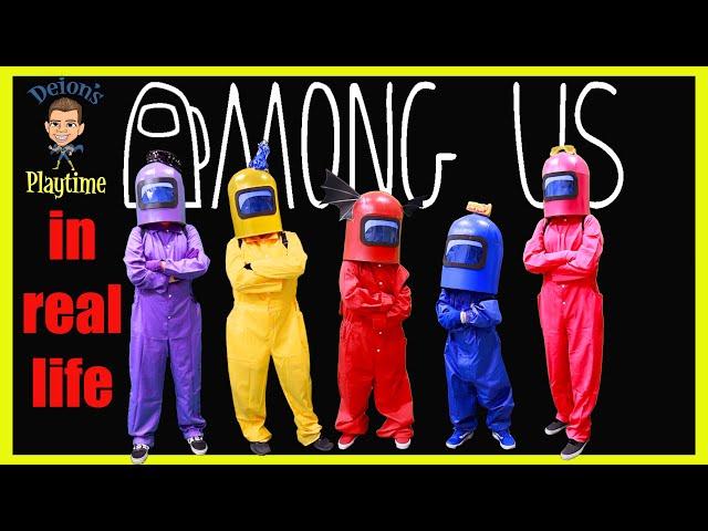 Among Us Game in real life | Who is the imposter | Deion's Playtime Skits