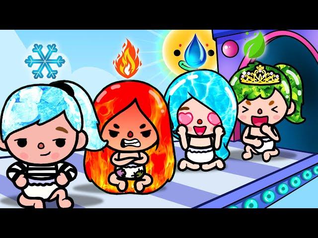 Elemental Babies Separated At Birth | Toca Life Story | Toca Boca