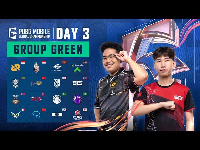 [EN] 2024 PMGC League | Group Green Day 3 | PUBG MOBILE Global Championship