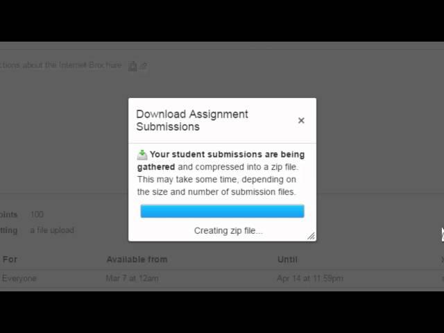 Canvas: Downloading Assignment Submissions