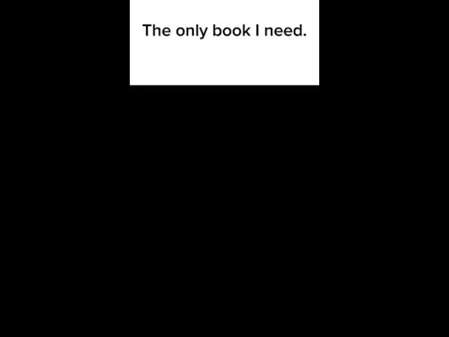 The only Book i need
