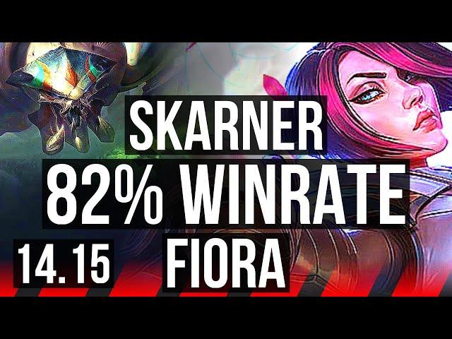 SKARNER vs FIORA (TOP) | 82% winrate | BR Challenger | 14.15