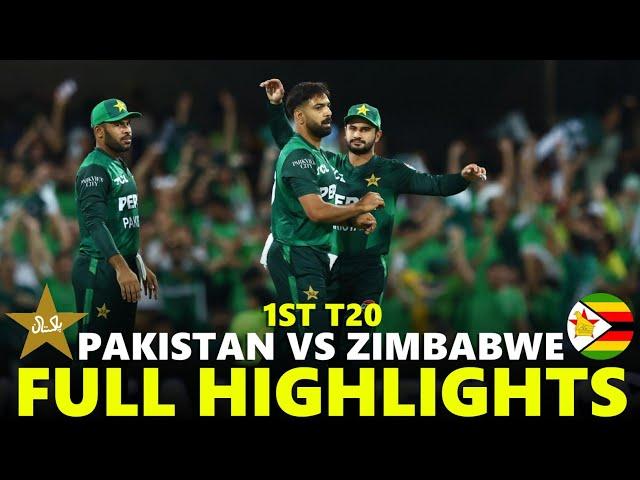 Pakistan vs Zimbabwe Full Highlights 1ST T20 2024 | PAK VS ZIM