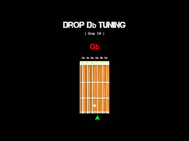 Guitar Tuning - Drop Db (C#)