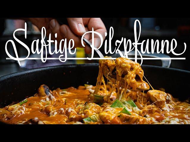 Vegetarische Pilzpfanne – Kochen im Tal