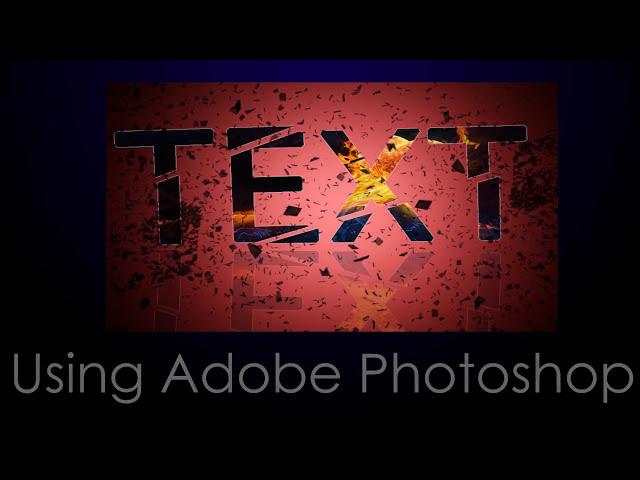 Broken text effects Photoshop Tutorial || VD Studio