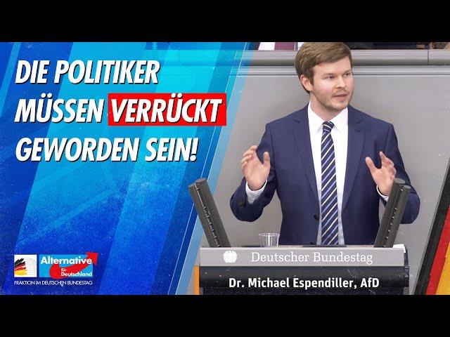 Die Politiker müssen verrückt geworden sein! - Dr. Michael Espendiller - AfD-Fraktion im Bundestag