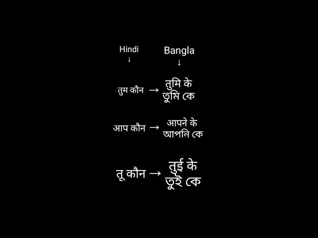 Bengali Bhasha Kaise sikhe || Hindi To Bangla translation || Bangla seekho ||