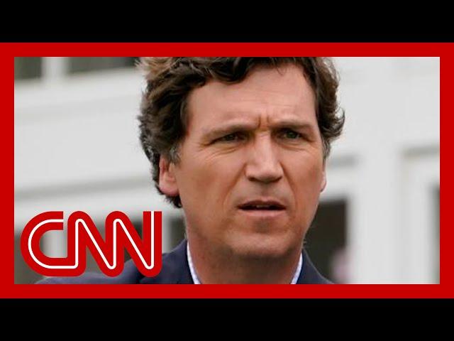 See how Russian media depicts former Fox host Tucker Carlson