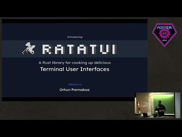 Introducing Ratatui: A Rust library to cook up terminal user interfaces — FOSDEM 2024