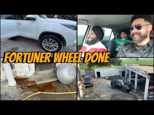 Fortuner wheel krte change | Dhillonpreet Vlogs