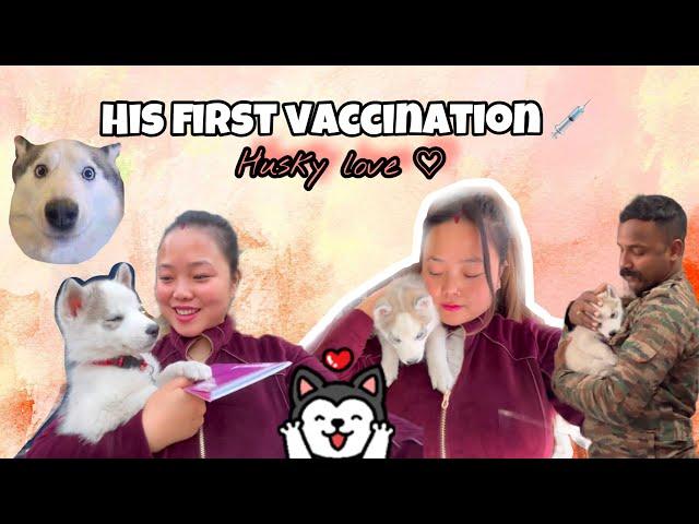 Sky  finally got his First Vaccination  || he’s in pain|| Family Vlog