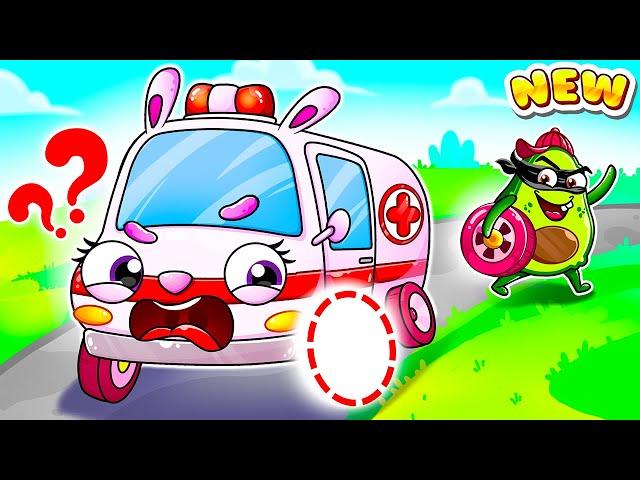 Ambulance Lost Wheel  Wheels On the Ambulance | Yum Yum Kids Songs