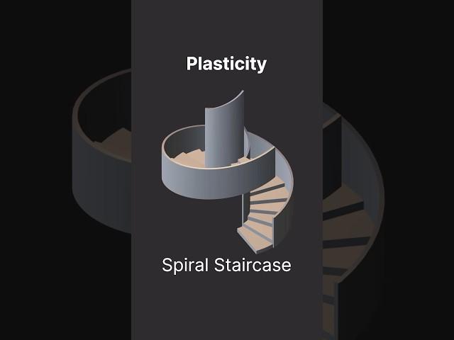 Plasticity | Spiral Staircase #plasticity3d #plasticity #3dmodeling