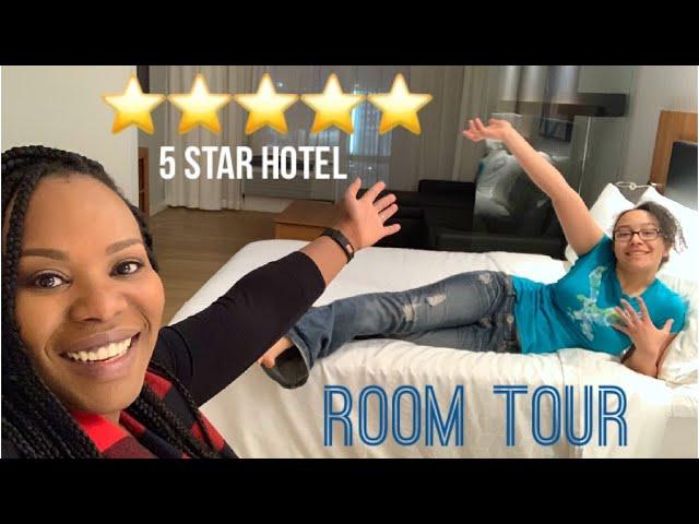 5 STAR HOTEL ROOM TOUR - MONTREAL QUEBEC | Family Travel Vlog