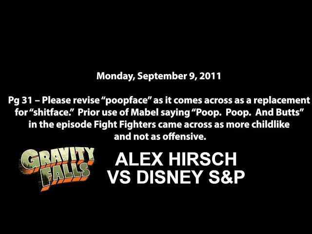 REAL Emails Alex Hirsch got sent from Disney S&P about Gravity Falls and his REAL Replies!