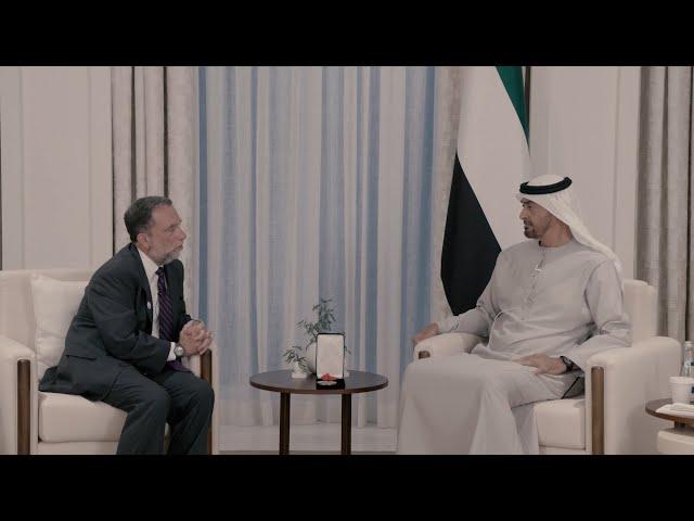 Sheikh Mohammed bin Zayed of the UAE with Institute Exec. Dir. Dr. Robert Satloff