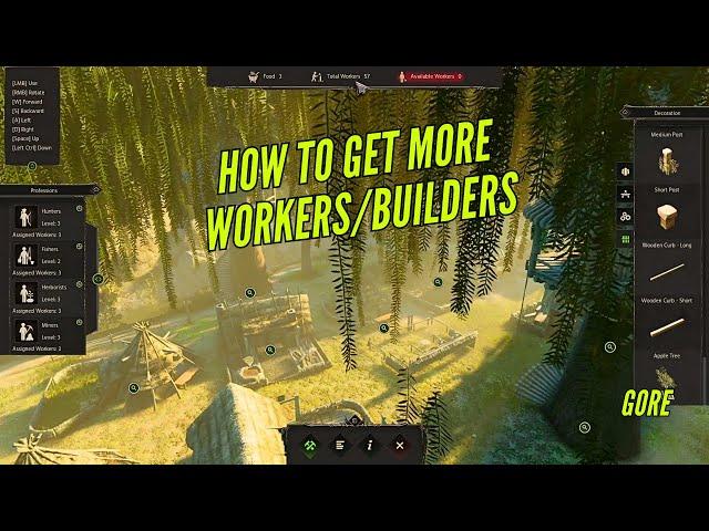 How to get more Workers/Builders | Robin Hood Sherwood Builders