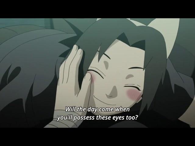 Sasuke sees Itachi crying with the Sharingan