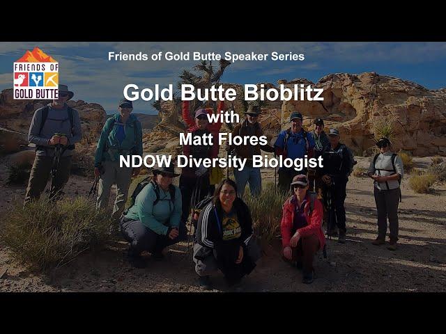 Speaker Series - Gold Butte National Monument Bioblitz