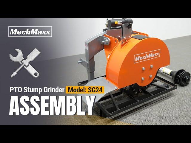 MechMaxx  PTO Stump Grinder SG24 Assembly Video