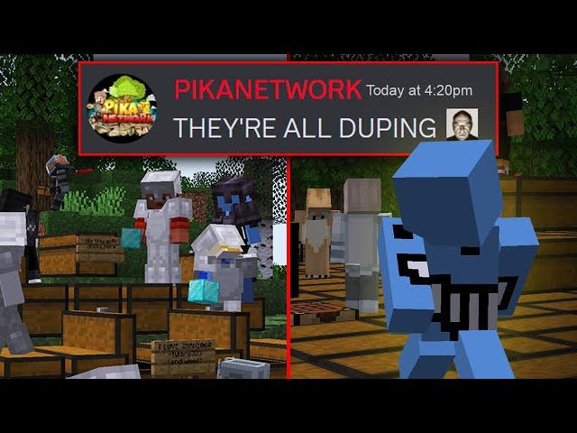 Duping with 100 players on Minecraft's Biggest Pay-to-win Cracked Server