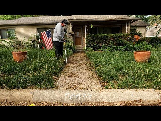 Knocked On VETERAN'S Door To Mow His OVERGROWN Lawn