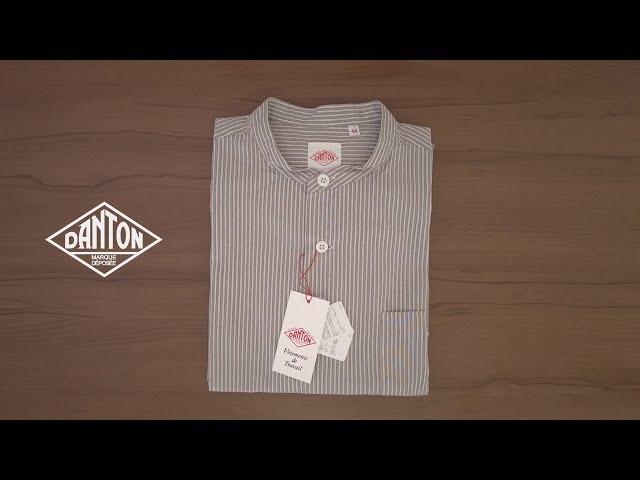 DANTON Band Collar Work Shirts MEN