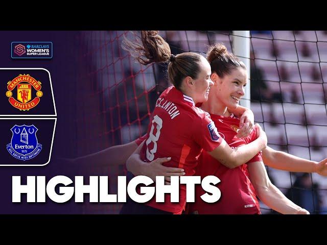 Janssen & Clinton Secure Man Utd Win | Manchester United v Everton Highlights | Barclays WSL 2024-25