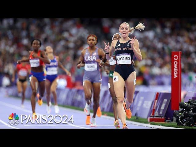 Keely Hodgkinson kicks into gear to win women's 800m | Paris Olympics | NBC Sports