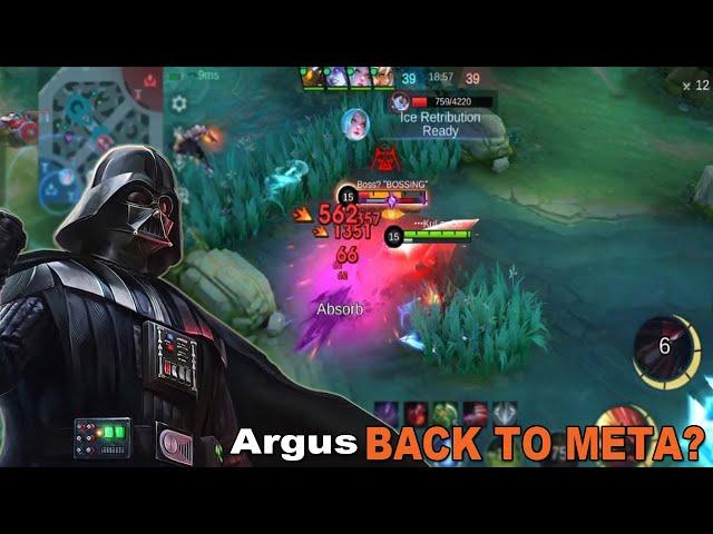 Argus Back to Meta? ~ Gameplay Best Build & Emblem | Mobile Legends