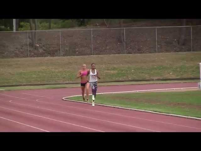 Allyson Felix Training in Sydney on 2nd January 2013