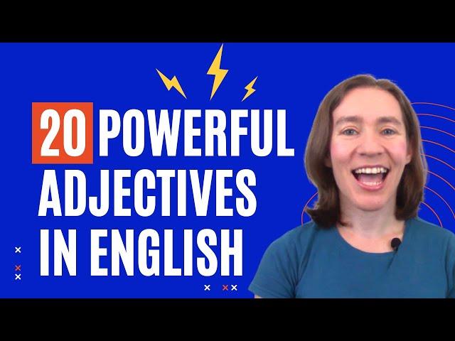 20 POWERFUL adjectives in English