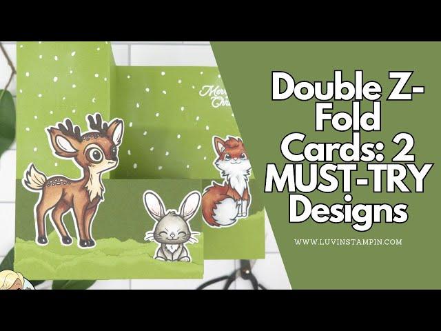 Double Z Fold Christmas Card: DIY 2 Designs for the Perfect Holiday Touch!