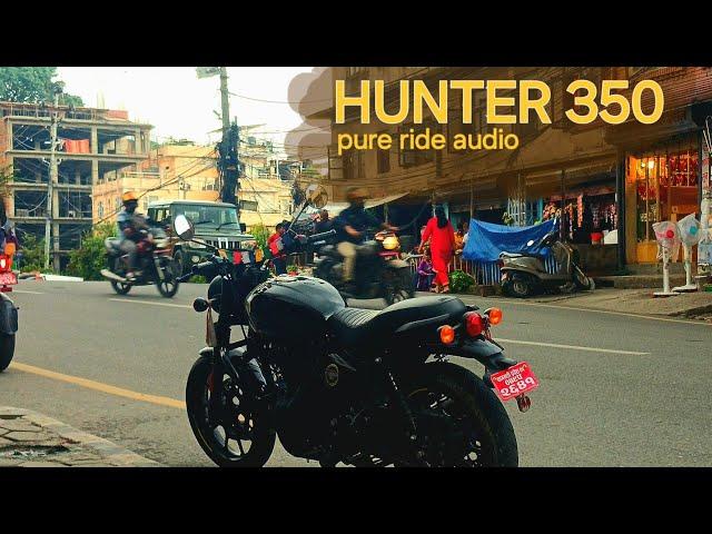 Royal Enfield Hunter 350 | Pure ride | stock exhaust sound |