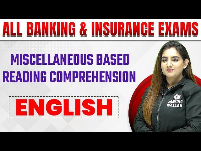 Reading Comprehension | English by Anchal Ma'am | Bank and Insurance Exams