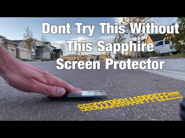 iPhone 11 Pro Max Sapphire Screen Protector - Torture test