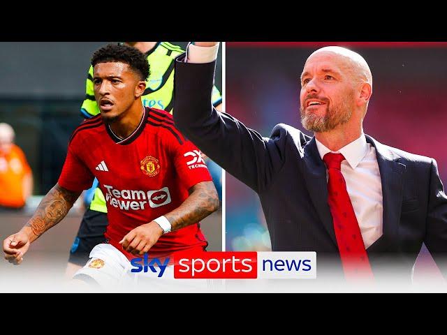 Jadon Sancho back in Manchester United training after positive meeting with Erik ten Hag