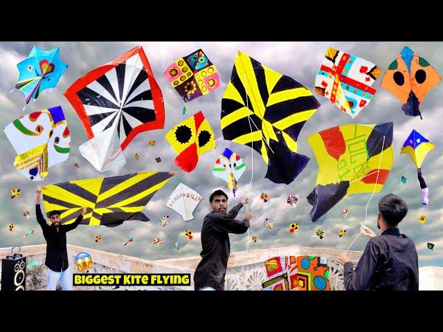 Kite Flying  12 Tawa  6 Tawa  Big Patang 🪁 Janmashtami  Kite Vlog  Kite