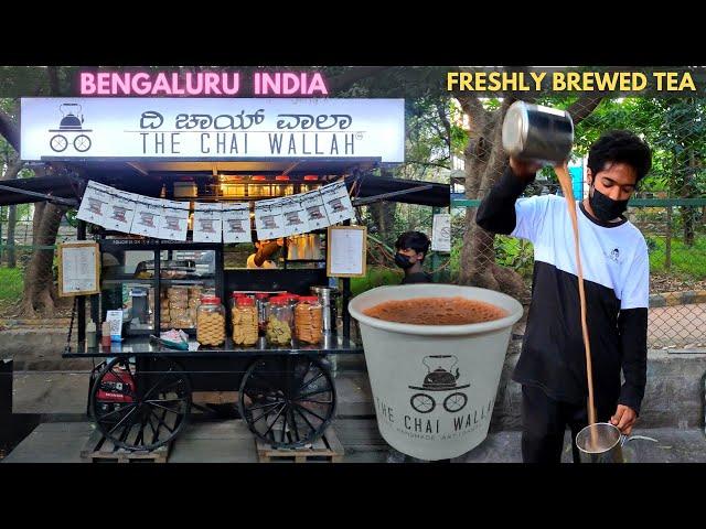 Freshly brewed tea at THE CHAI WALLAH JP nagar Bengaluru | Tea cafe | Indian street food | Chaiwala