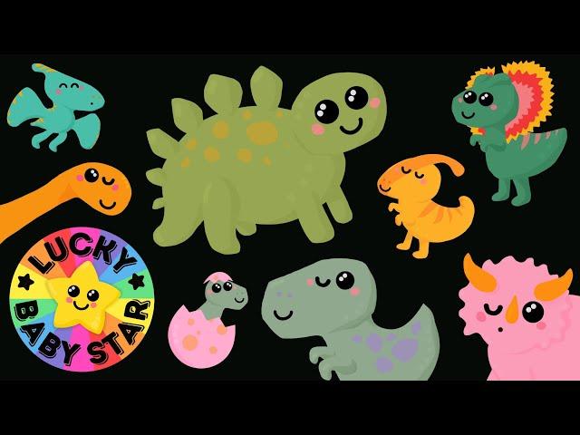 Dinosaurs for Toddlers & Babies Sensory! Jurassic Fun with Baby Dinos, Diplodocus, Steg & T Rex 