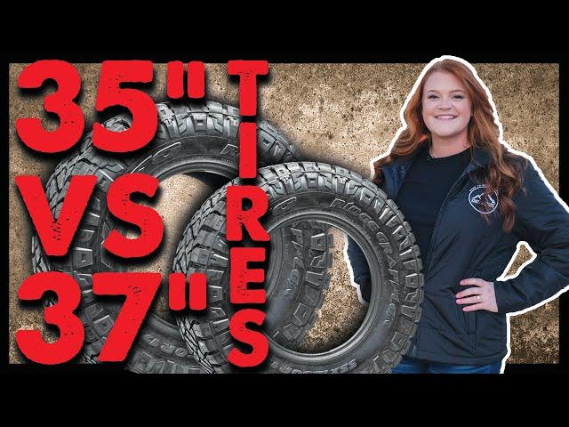 LIFTED TRUCK COMPARISON: Comparing 35 to 37 Inch Tires on a Lifted GMC Sierra