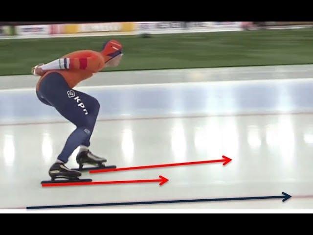 Sven Kramer straight technique slowmotion