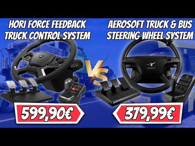 600 Euro für ein LKW Lenkrad?HORI Truck Control System vs AEROSOFT Truck Wheel System | VERGLEICH