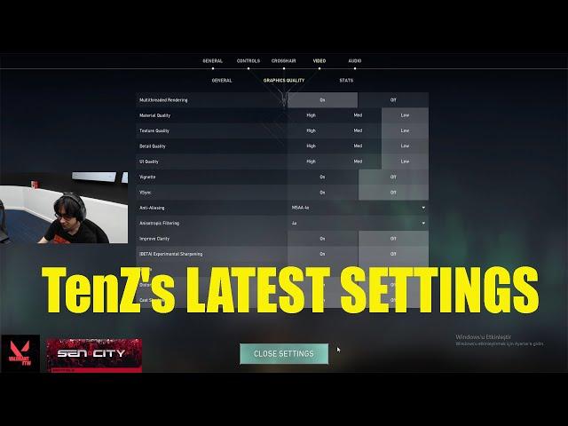 TenZ Valorant Best SETTINGS